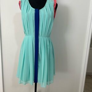 Ark & Co. Women's Seafoam Green color block dress